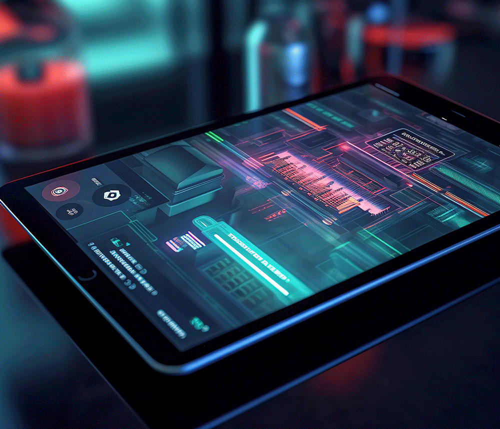 smart-data device showing data